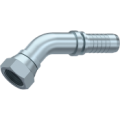 BSP Swivel female 60° cone with o.ring (45º Elbow)