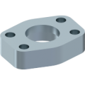 Female Poclain flange 4 holes