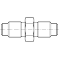 Male-Male check coupling for manometer