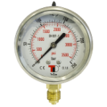 Pressure gauge DN 63 vertical connection with glycerin (1/4'' BSP)