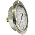 Pressure gauge DN 100 rear connection with glycerin (1/2'' BSP)