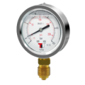 Manovacuometer DN 63 vertical connection with glycerin (1/4'' BSP)