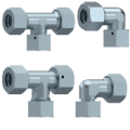 Adjustable stud couplings