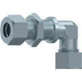 Elbow bulkhead coupling