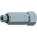 Non-return valve flow from male stud end BSP cyl