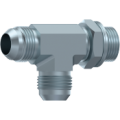 Tee male JIC 37°-male JIC 37º-male BSP adjustable barrel