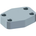 Blind counter-flanges