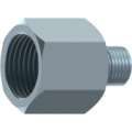 Reducer adaptor BSP male (60°) - Metric fixed female