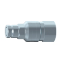 Flat face quick release coupling connectable u/pressure BSP