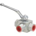 3 Ways ball valve BSP female-female-female (Type L)