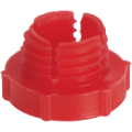 Plastic male plug for UNF (JIC) thread