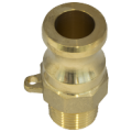 CAMLOCK brass -adaptor, male threaded Type F