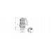 Check coupling metric male + o´ring (metallic cap) MPR M 12X1.5 CM