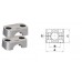 Aluminium clamp body, light series A213.5AL