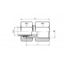 Female stud coupling Metric cyl GAIL 15 M18X1.5