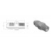 Straight adaptor male JIC-male NPT S2000813