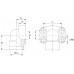 90º female welding flange for metric tube B90SM616303