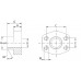 Male welding counter-flange for gas tube BCMSG308175