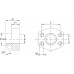 Male welding counter-flange for metric tube BCMSM35690