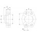 Metric threaded counter-flange BCE308