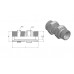 Straight bulkhead adaptor with nut (60º) A116206