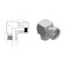 90º Elbow BSP male-BSP swivel female (square) A21931200