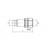 Flat face quick release coupling connectable u/pressure BSP A902112