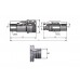 Flat face coupling (Metric thread) A9004M18