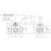 3 Ways ball valve BSP female-female-female (Type L) BK3 G 1/2