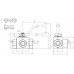 3 Ways ball valve BSP female-female-female (Type T) BK3 G 1 T