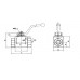 2 Ways ball valve BSP female with holes BV2W1/2