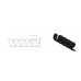 HDPE flat spring, black color AMUELLE HDPE16