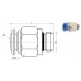 Push-in Pol. - M BSP parallel/M metric w/o.ring PCCI 0601