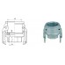 D Type steel MORTAR CAMLOCK BSP MT23D3524