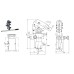 Hydraulic hand pump Single Act., with lever for tank aside BMT20