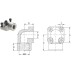 90º Elbow for 4-holes squared shape flange GF4090012