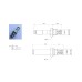 Cartridge valve normally closed, double pilot check valve VEDA10F