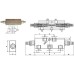 Double acting overcenter valve FPO50D3/8LU20 (3/8'' BSP, 50l/min)