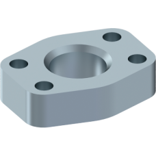 Male Poclain flange 4 holes 448051616