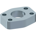 Female Poclain flange 4 holes