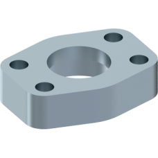 Female Poclain flange 4 holes 448061212