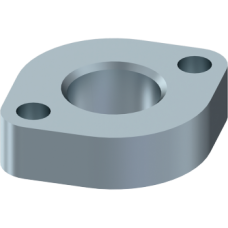 Male Poclain flange 2 holes 448071010