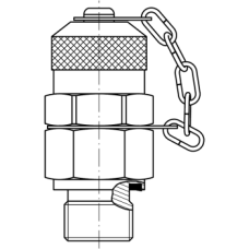 Check coupling BSP with o’ring (metallic cap) MPR 1/4 C/J CM