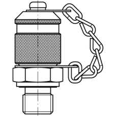 Check coupling BSP (metallic cap) MPR 1/4 G CM