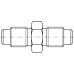 Male-Male check coupling for manometer MPU 16X1.5