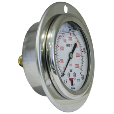 Pressure gauge DN 63 rear connection with glycerin (1/4'' BSP) MFI6304400-DB