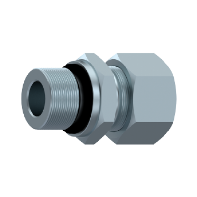 Straight male stud coupling with captive seal BSP cyl AL 15 R 3/4 WD