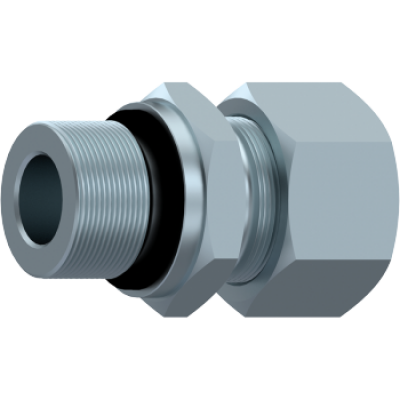 Straight male stud coupling with captive seal Metrical cyl AL 10 M 22X1.5 WD