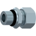 Straight male stud coupling with captive seal Metrical cyl AL 10 M 22X1.5 WD