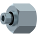 Male-female reducing adaptor BSP cyl with captive seal RI-R 1 1/2 R 1WD